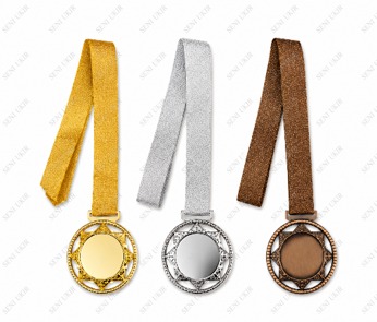 Vintage Ornament Metal Victory Medals
