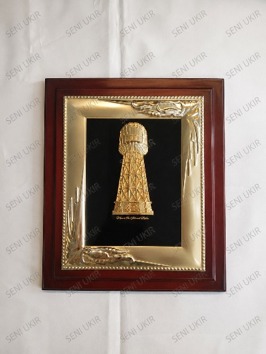 Classic Metal Frame Medium Tirtanadi Water Tower Plaque