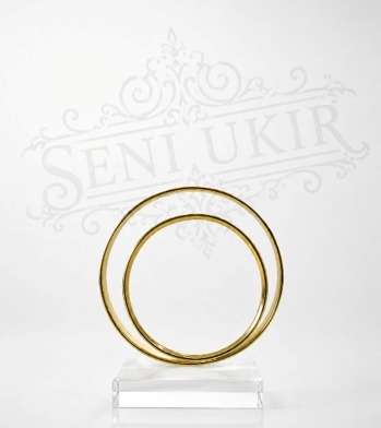 Pure Eclipse Double Circular Crystal